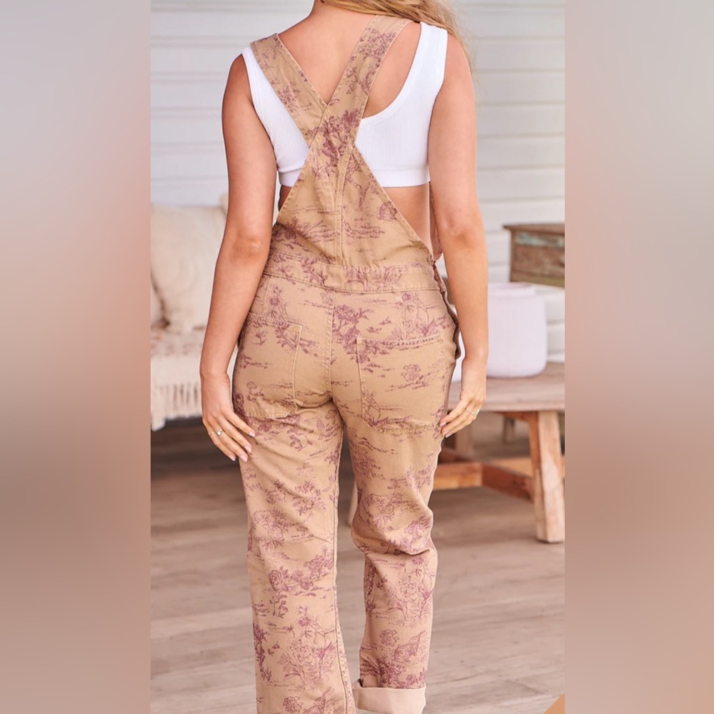 Free People Ziggy Harmony Overall in Desert Combo size Small- Worn once - Picture 3 of 8